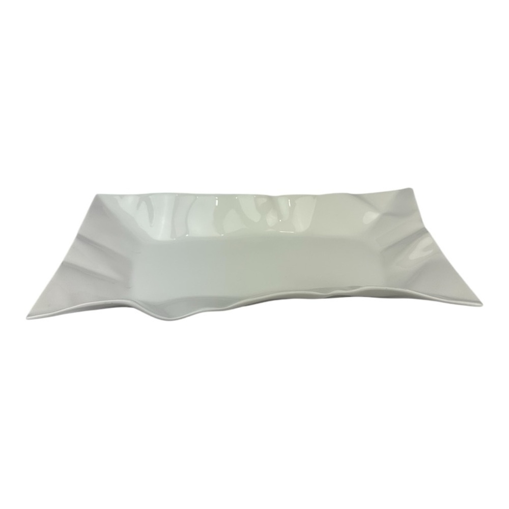 Dudson Fine China Wavy White Rectangular Serving Platter Rare
